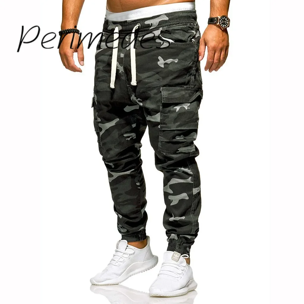 

Men'S Loose Handsome Multi-Pocket 2024 Pants Tooling Camouflage Durable Summer Trousers Stretch Training Fashion Ropa Hombre