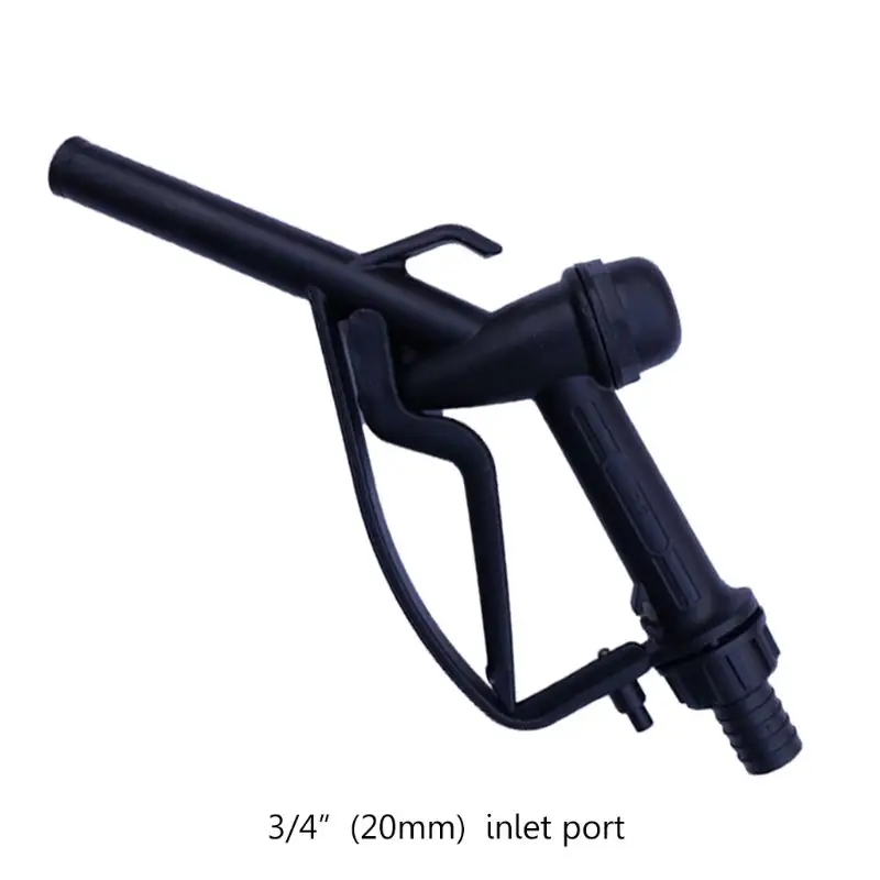 

Plastic Manual Heavy Duty Fuel Nozzle Gun with Hook 25mm/20mm Straight Spout -Diesel & Gasoline Nozzle Max Flow 45L/min