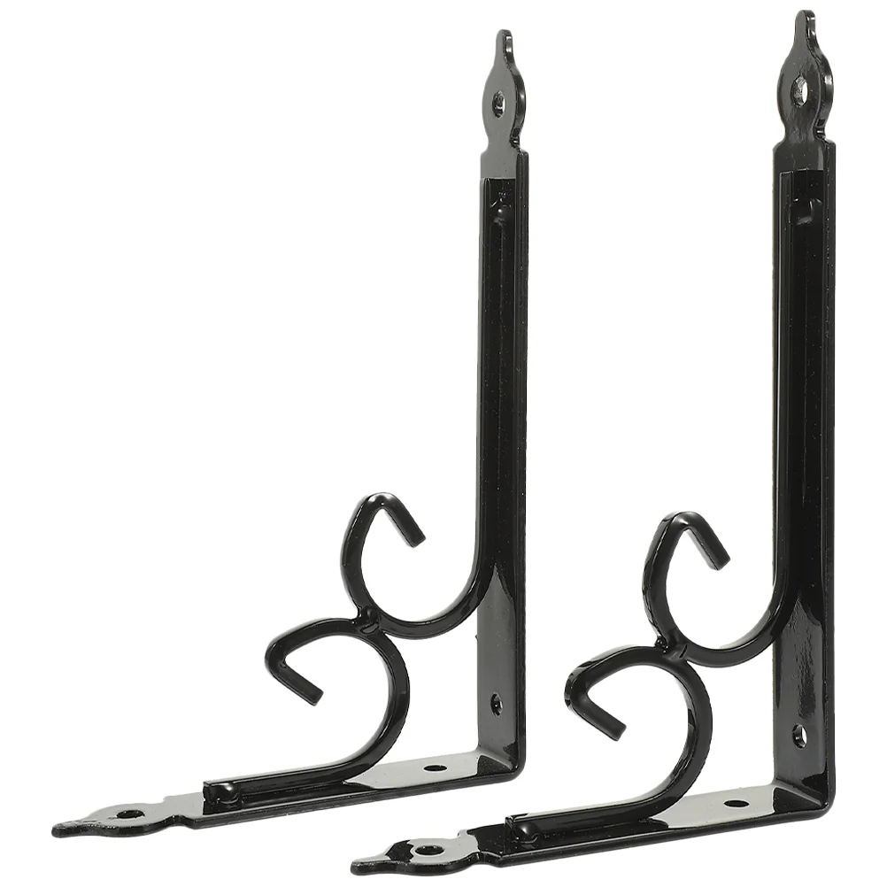 

2 шт. подвесная стойка для растений, настенный крючок, металлические полки, тяжелые полки, плавающие настенные фиксированные железные стойки