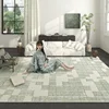Literary Artistic Style Fresh Green Living Room Carpet Textured Bedroom Carpets Easy Clean Non-slip Washable Lounge Rug Alfombra 2
