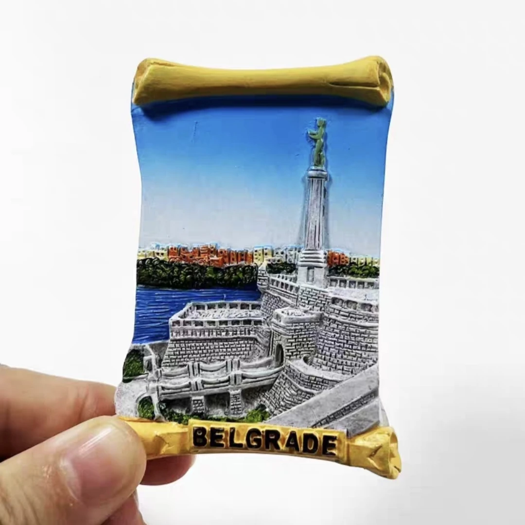 Magnetic Fridge Magnets Magnetic Sticker Magnetic Fridge Stickers Europe Serbia Capital Belgrade Magnet Tourist Souvenirs Refrigerator Magnetic Stickers Decoration Articles Travel Gifts