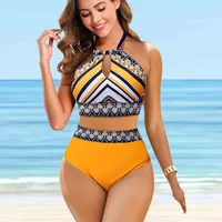 Ladies Casual Popular Summer Beach Bikini Patterned Swimsuit Vest Set Swimsuit S-5XL
