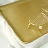 Gold Brass Storage Tray  Serving Platter Decorators Brushed Metal Tableware/Plate Jewelry/Cosmetics/Candy/Food Makeup 3