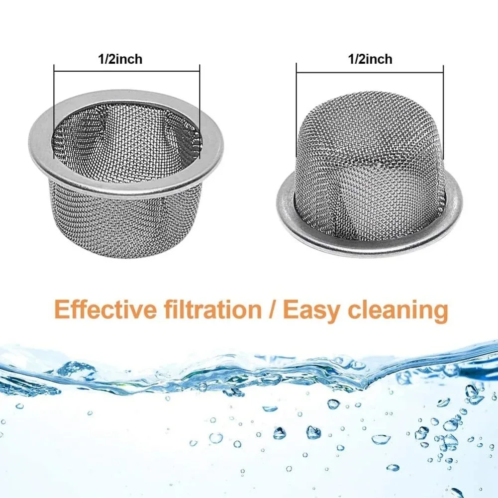 10/20/50Pcs Tobacco Pipe Metal Replaceable Filter 16mm Diameter Screen Stainless steel Mesh Pipe Filter Smoking Accessories smoking pipe filters