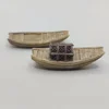 4 Pcs Micro Landscape Fishing Boat Decor Decoration Ornament Adornment Mini Plastic Retro 6