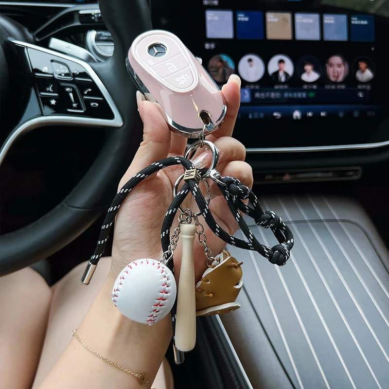 Customized Handmade Baseball Keychain with Rope Tassel - Unique Accessory and Gift
