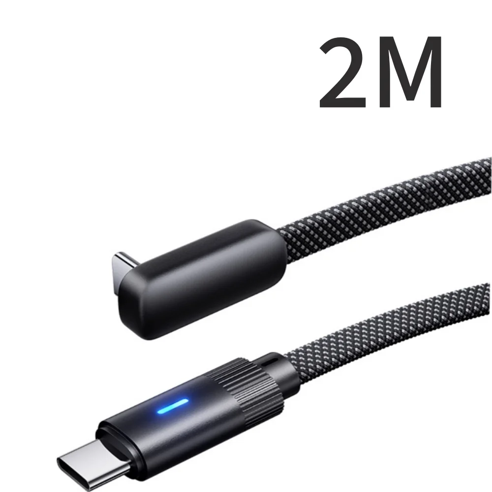 ตัวเลือกสินค้า สายชาร์จเร็ว 100W งอได้ 90 องศา สายถักไนลอน สำหรับมือถือทุกยี่ห้อ