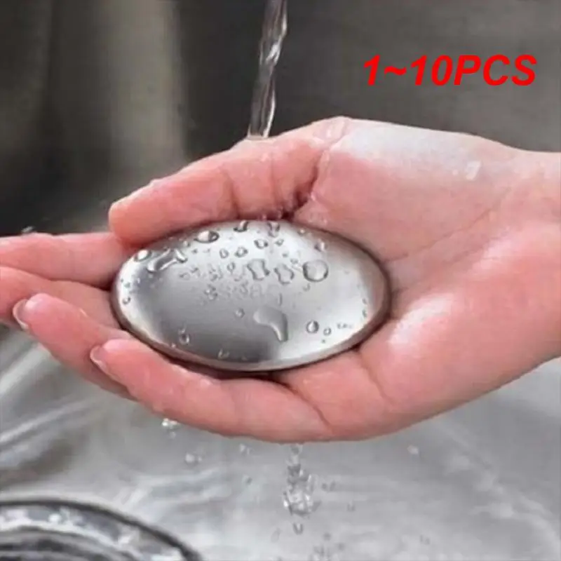 Stainless Steel Soap Odor Remover Chef Soap Garlic Onion Smell Kitchen Bar Eliminating 1-10PCS