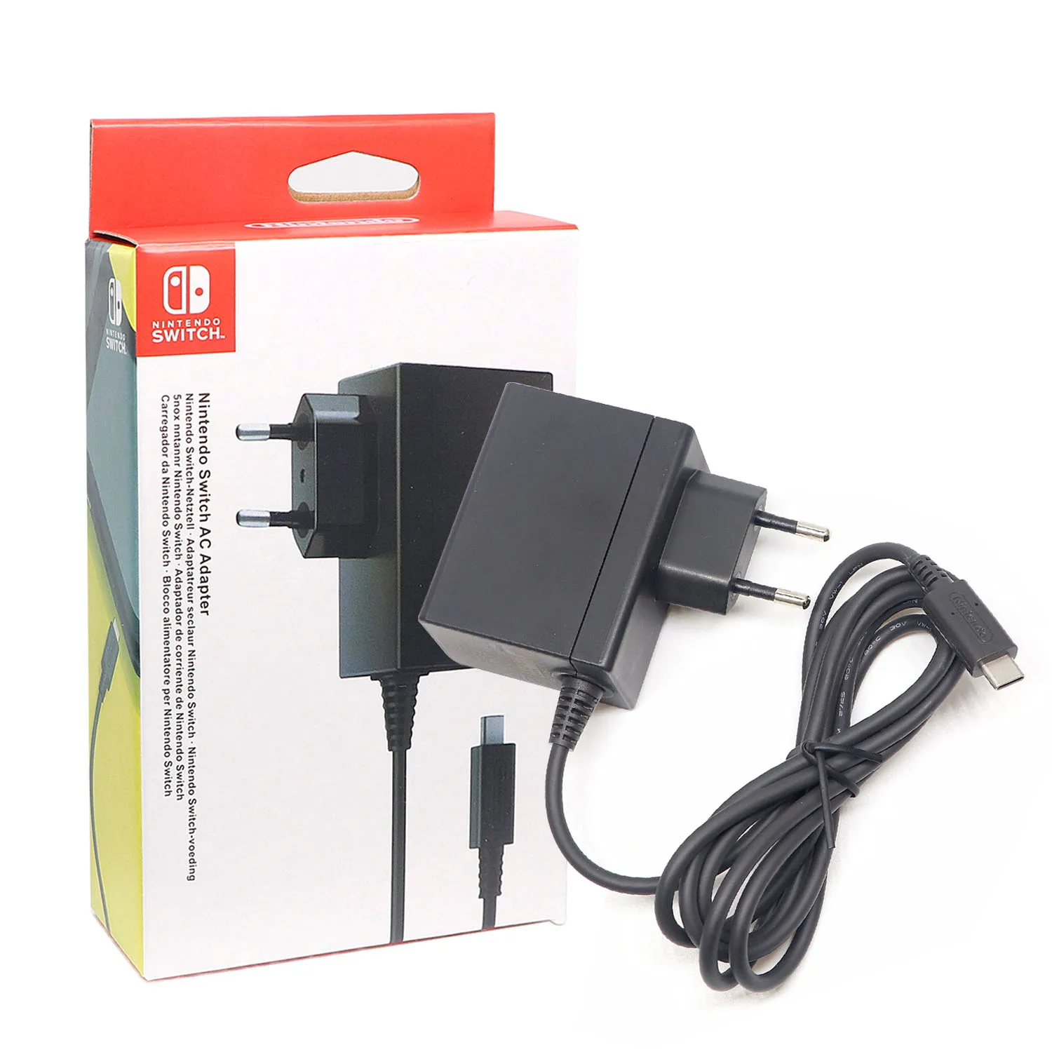 Carregador Adaptador de Energia para Nintendo Switch Adaptador de Energia Plug ue 100240v Carregamento Original