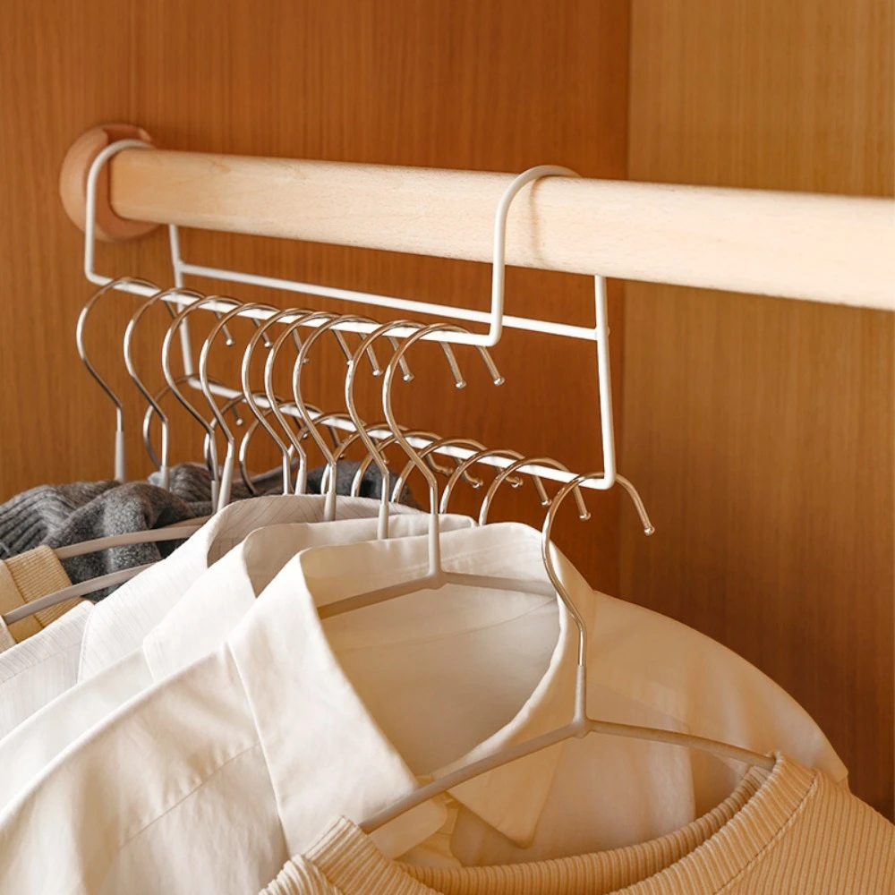 Space-Saving Multi-Function Closet Organizer Hanger Rod