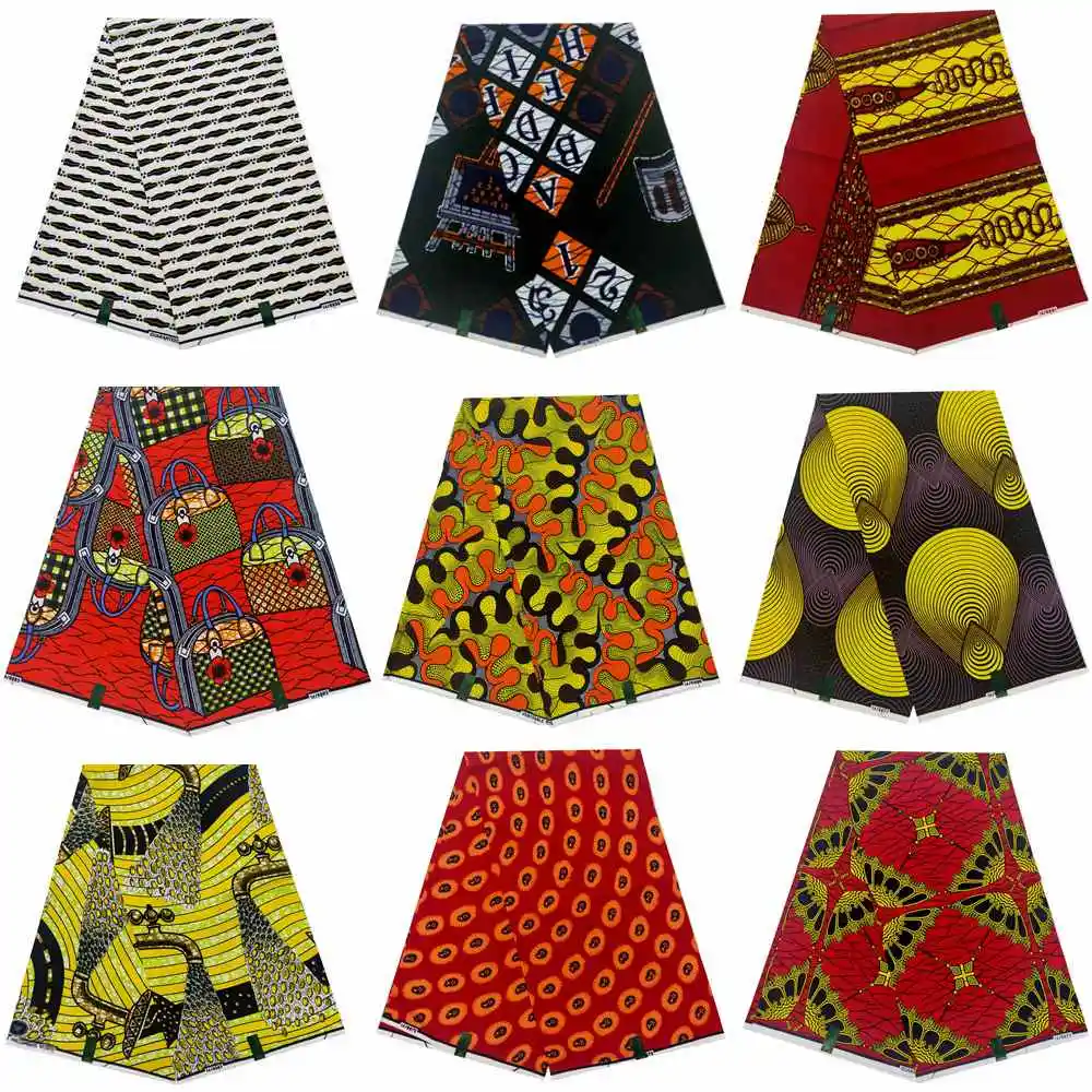 

Guaranteed Veritable African Real Wax Print Fabric Ghana Style Ankara Wax Tissu Pagne 100% Cotton Soft Design Nigeria Wax Fabric