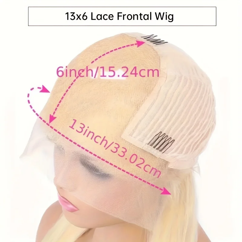 40 46 Inch 613 Blonde Lace Front Wig 220 Density Human Hair Max-Lace Wig 13X6 Hd Lace Frontal Wig Straight Lace Front Wigs