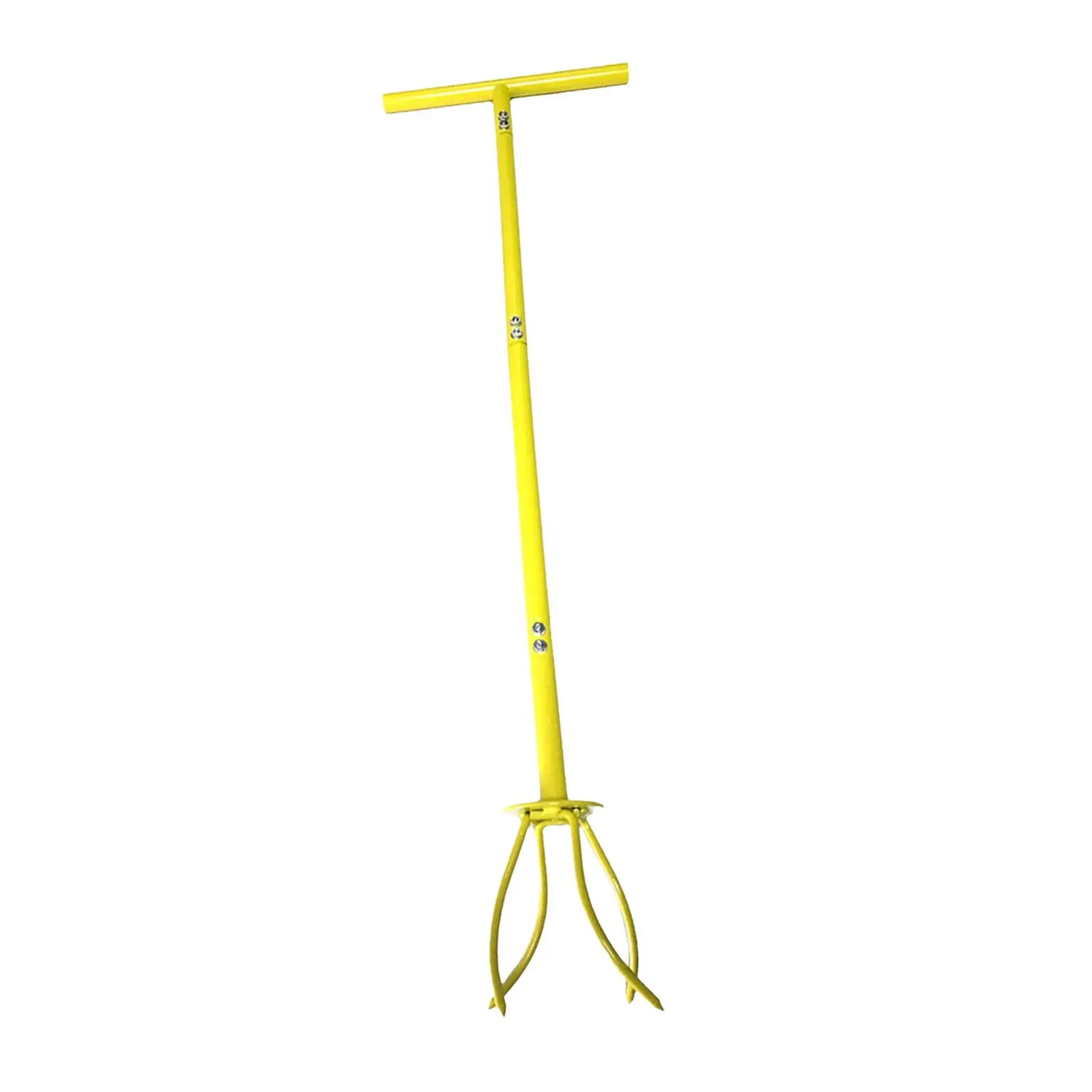Manual Hand Tiller for Cultivate, Loosen, Aerate Rugged for Gardening Bed, T Shaped Handle Gardening Claw Tool Cultivator 4