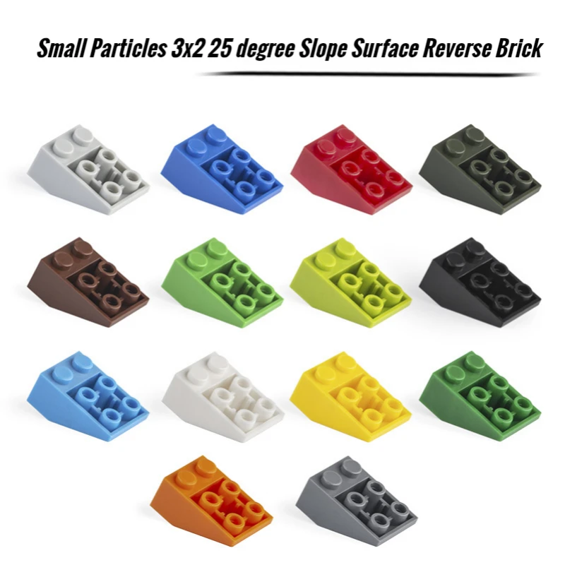 100G Bulk Small Particle 3747 Moc Building Block 3X2 25 Gradi Slope Reverse Brick Accessori Building Block Castle Toys