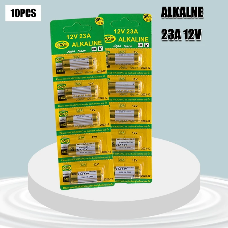 10 Pz Batteria Alcalina 12V 23A 23Ga 21/23 A23 A23S E23A El12 Mn21 Ms21 V23Ga Mn21 L1028 Rv08 Gp23A K23A Per Campanello Remoto
