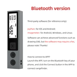 Compact Bluetooth Laser Distance Meter - Handheld Measuring Device - 40m (Bluetooth Version)