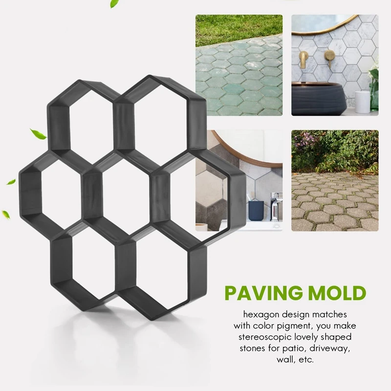 

DIY Patio Walk Maker Stepping Stone Concrete Paver Mold Reusable Path Maker Mold Garden Paving Stone Molds Set