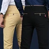 6 Colors Fashion Mens Slim Fit Casual Pants Korea Style Business Work Trousers All-match Mens Midwaist Straight Casual Pants 1