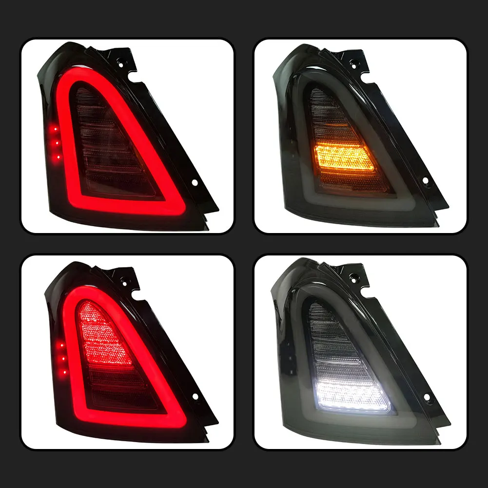 KUNFINE 自動車LEDテールライトアセンブリブレーキライト、ターニングシグナルライト付き（LEDブレーキシグナルライト） 🎉 【段ボール】 Sw