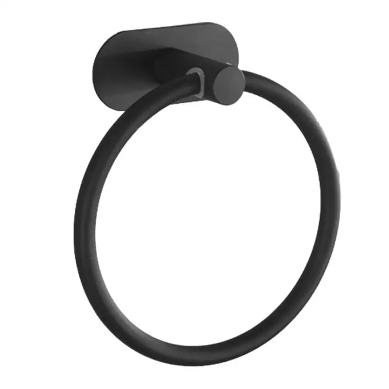Towel Ring Rack Wall Mounted Stainless Steel Towel Holder Ring Hanger With Sturdy Base For Washroom Toilet Kitchen And