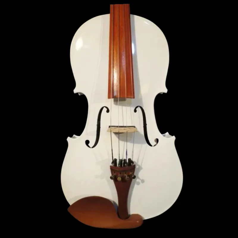 Electric Viola White colors Acoustic Maple Spruce Nice Sound Free Case /bow