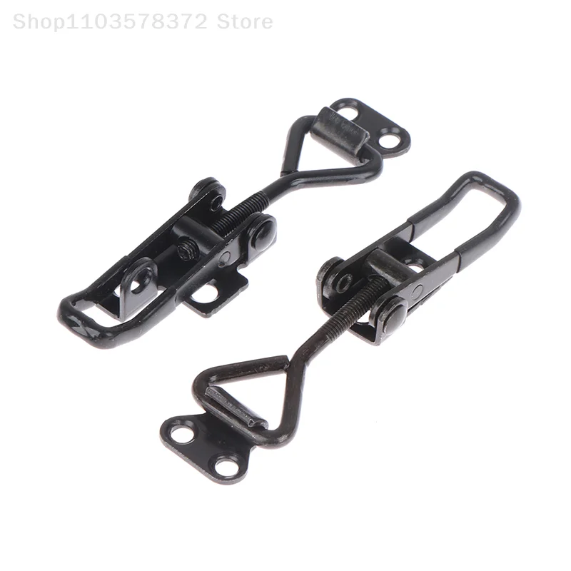 Description Picture 4 of itemAdjustable Cabinet Boxes Lever Handle Lock Hasp For Home Sliding Door Black Quick Clamp