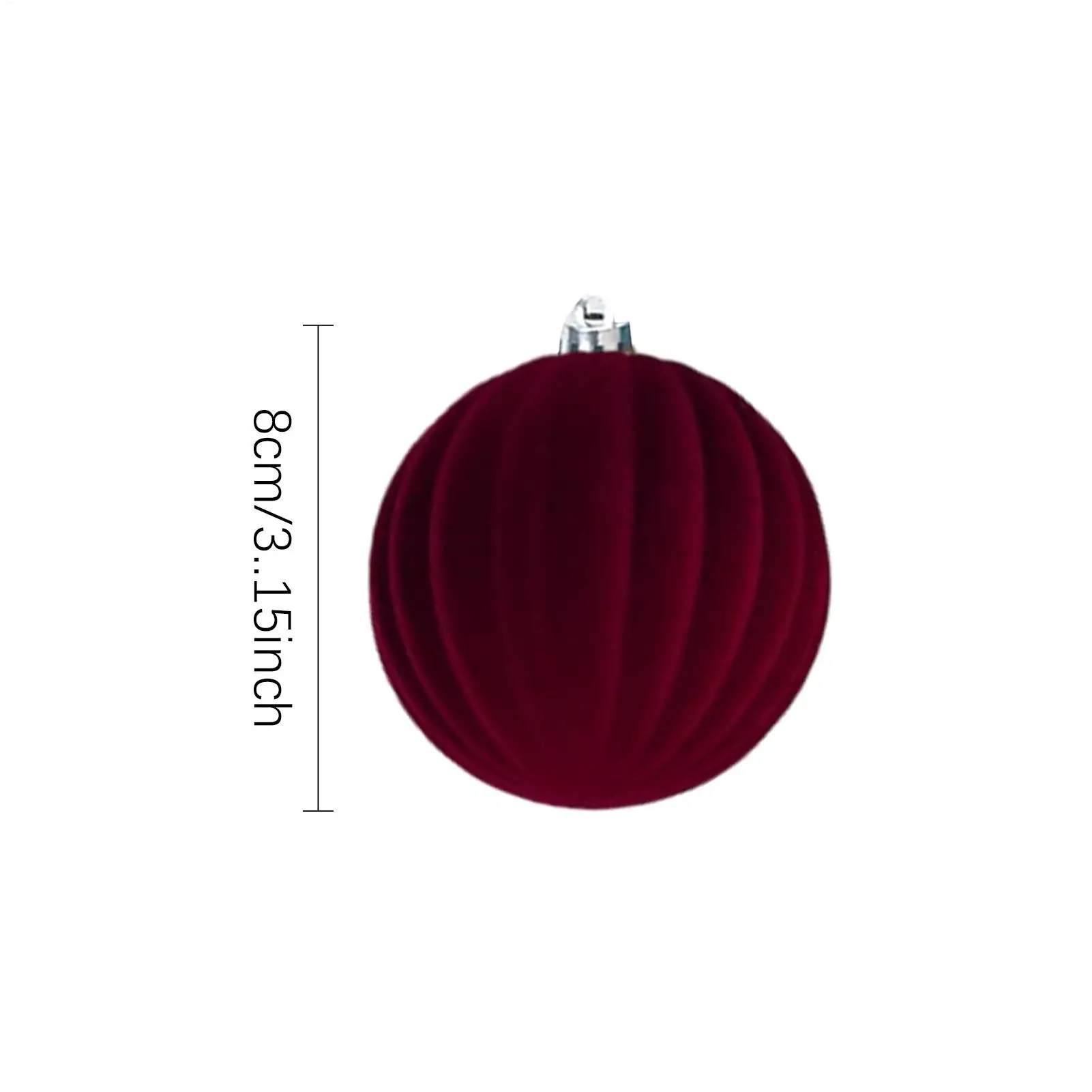 Velvet Christmas Balls 12pcs/box Flocked Tree Balls Pendant Ornaments Luxurious Design Decoration for christmas decorations