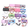 Wholesale  Eyelash Packaging Box Custom Logo Magnetic Packaging Cases 3D Mink Lashes Boxes Diamond Chain Magnetic Case With Tray 6