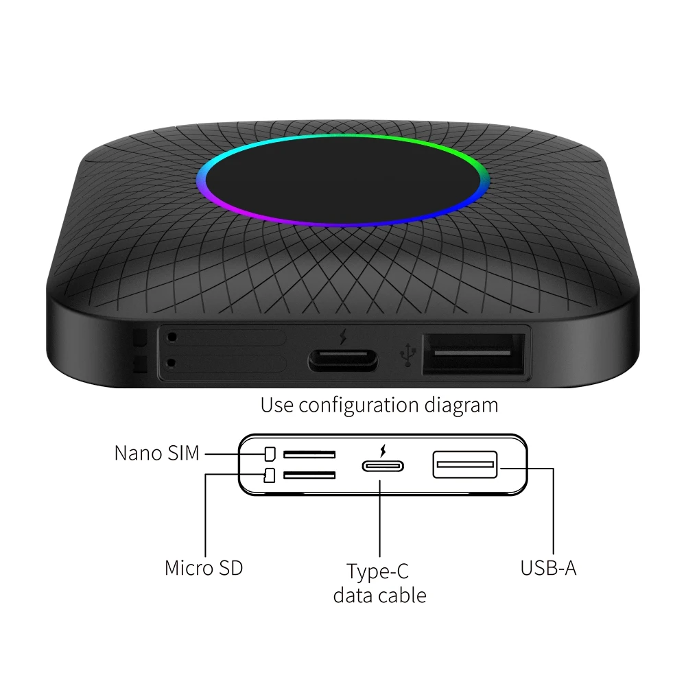

Tbox-UB 3 в 1, беспроводная android 13, Волшебная коробка с искусственным интеллектом, Женский USB и стандартный интерфейс, carplay ai box для универсального проводного carplay