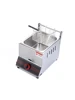 Gas Deep Fryer Chips Chicken Maker LPG Single 10L Double Tank 20 Liters Commercial French Fries Machine 6