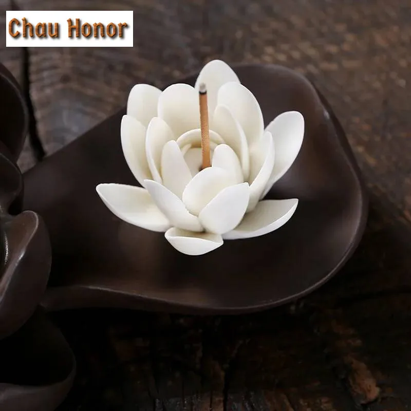 Ceramic Incense Burner Waterfall Backflow Smoke Censer Creative Incense Ornament Burner Home Decorative Crafts for Living Room