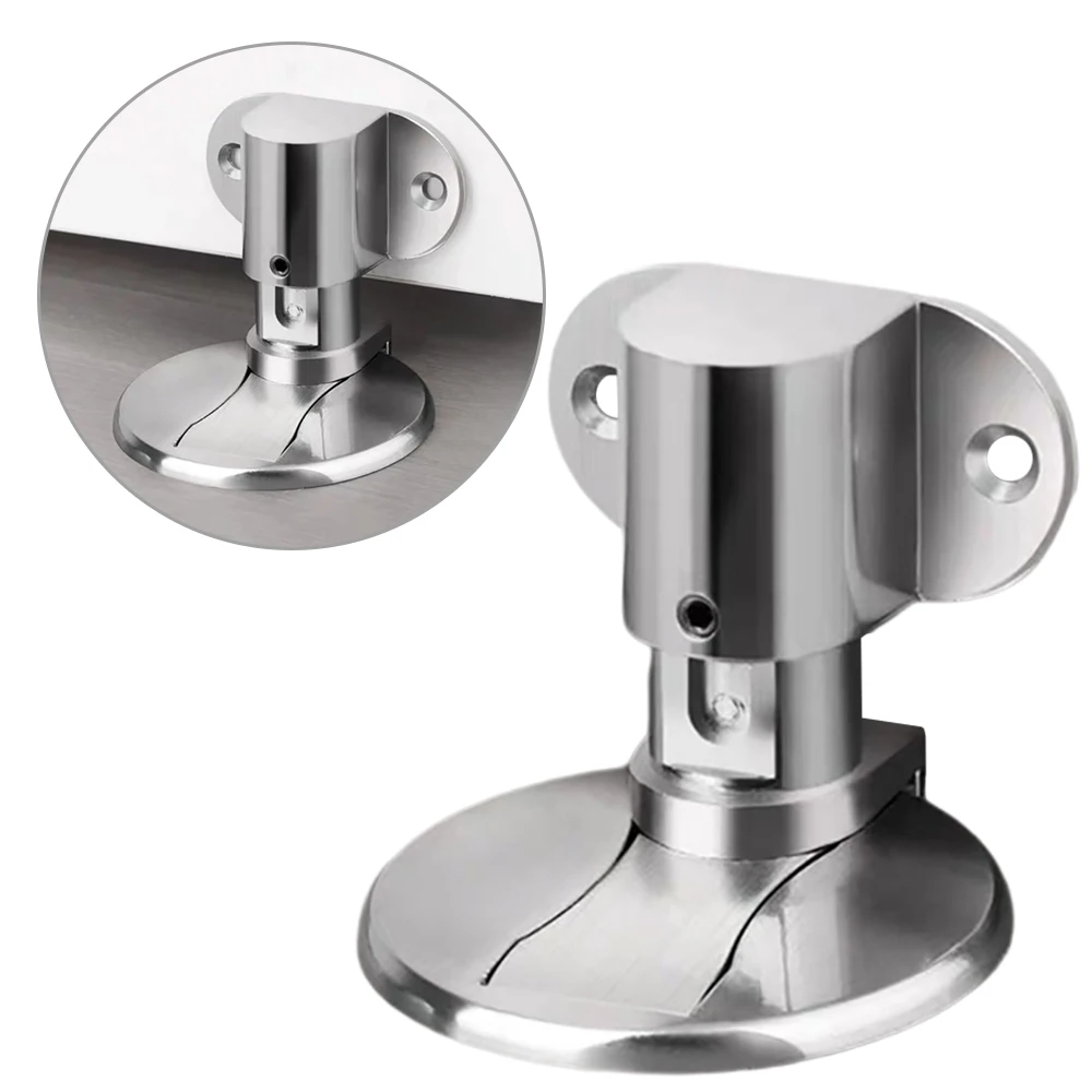 2pc Adjustable Stainless Steel Door Stop Punch-free Magnetic Anti-collision Door Stopper