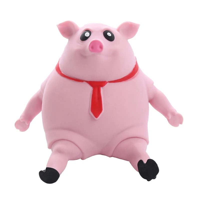 

Cartoon Pig Shape Squeeze Toy New Year Party Antistress Squeeze Toy for Kids K1KC