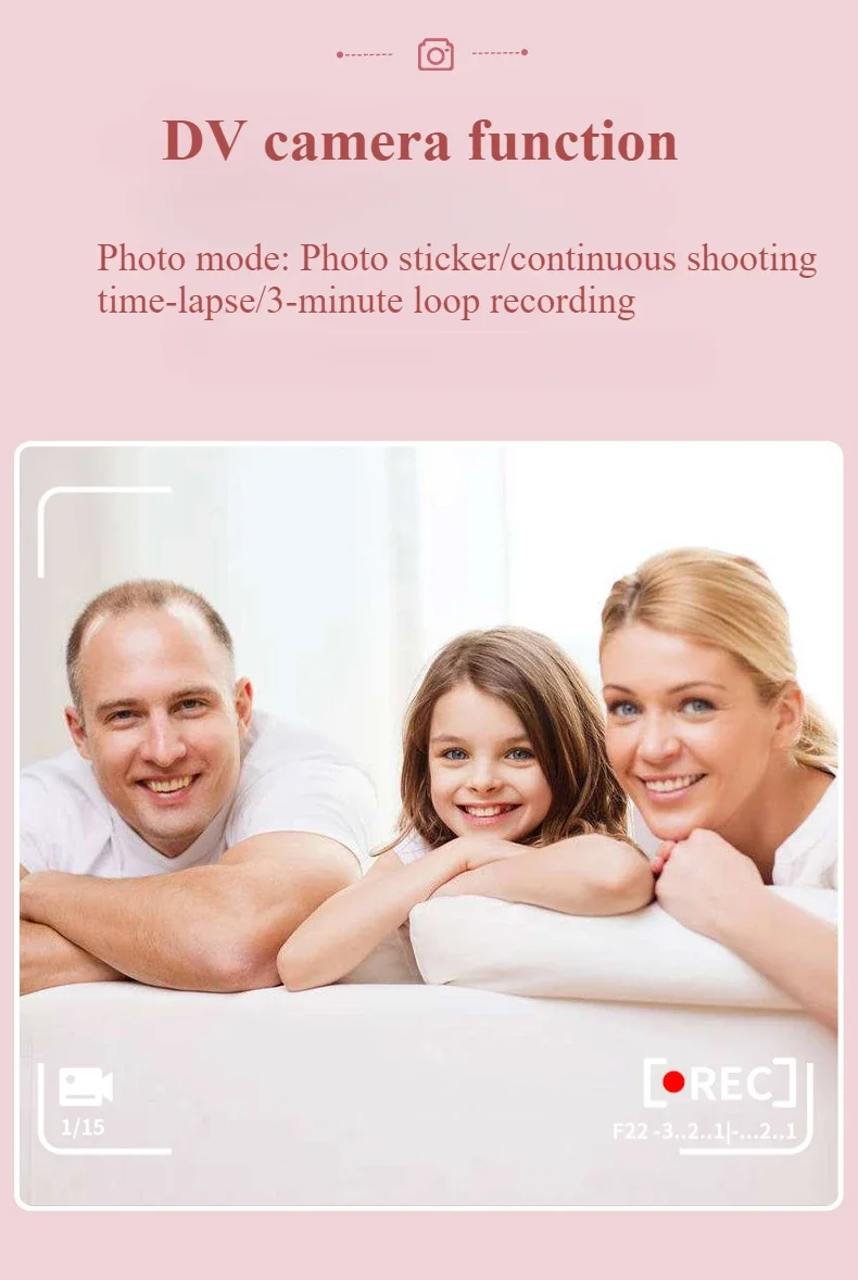 Children'S Camera Instant Shoot Photo Print Hd Digital Thermal Printer For Kids