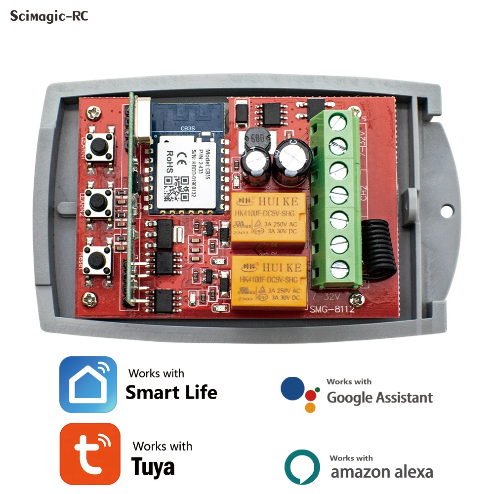 Fiche article : DR240M2U, Récepteur à bornier 433 MHz / 2 canaux / 240  utilisateurs / rolling code + code fixe