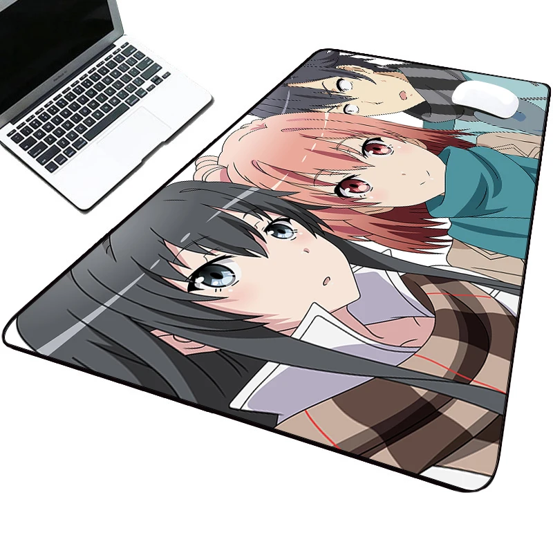 Yui Yuigahama Oregairu Computer Mouse Pad Sexy Mouse Pad Rest Anime Mats Gamer Mat 350X600X2MM Diy Laptop Mesa Gaming