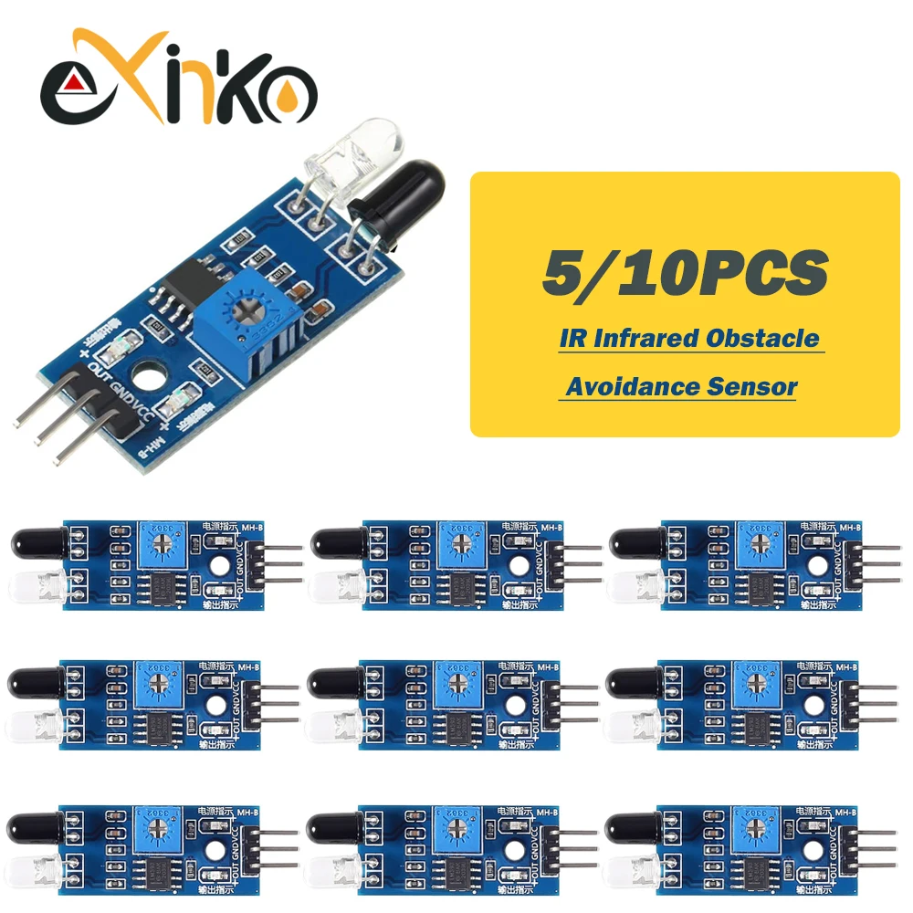 5-10pcs-IR-Infrared-Obstacle-Avoidance-Sensor-Module-for-Arduino-Diy ...
