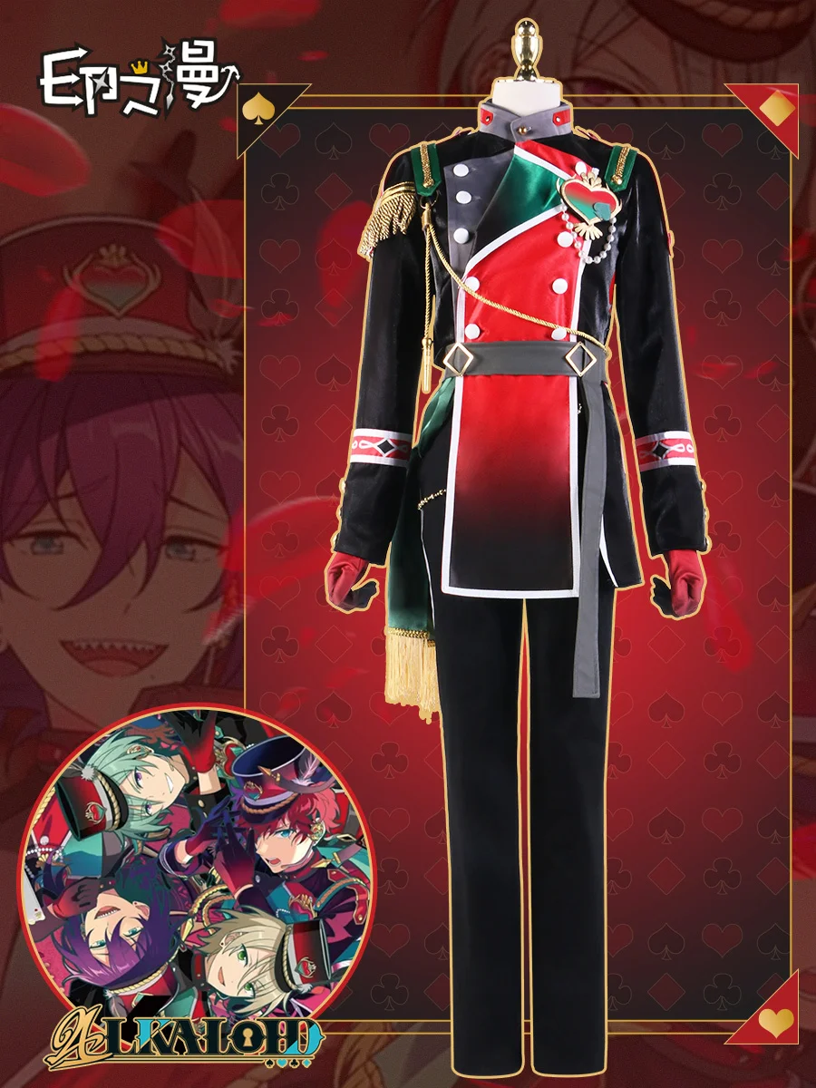 

Ensemble Stars ALKALOID Cosplay Amagi Hiiro Ayase Mayoi Costume SHIRATORI AIRA KAZEHAYA TATSUMI Costume Men Uniform Set