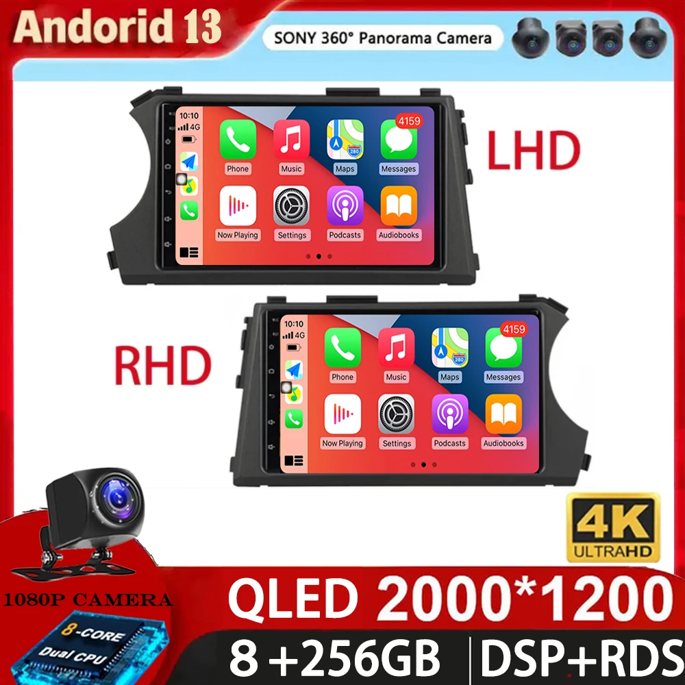 

Android 13 For SsangYong Kyron Actyon 2005 - 2013 Car Radio Carplay Auto Multimedia Video Player Dash Cam 5G No 2din DVD DSP BT
