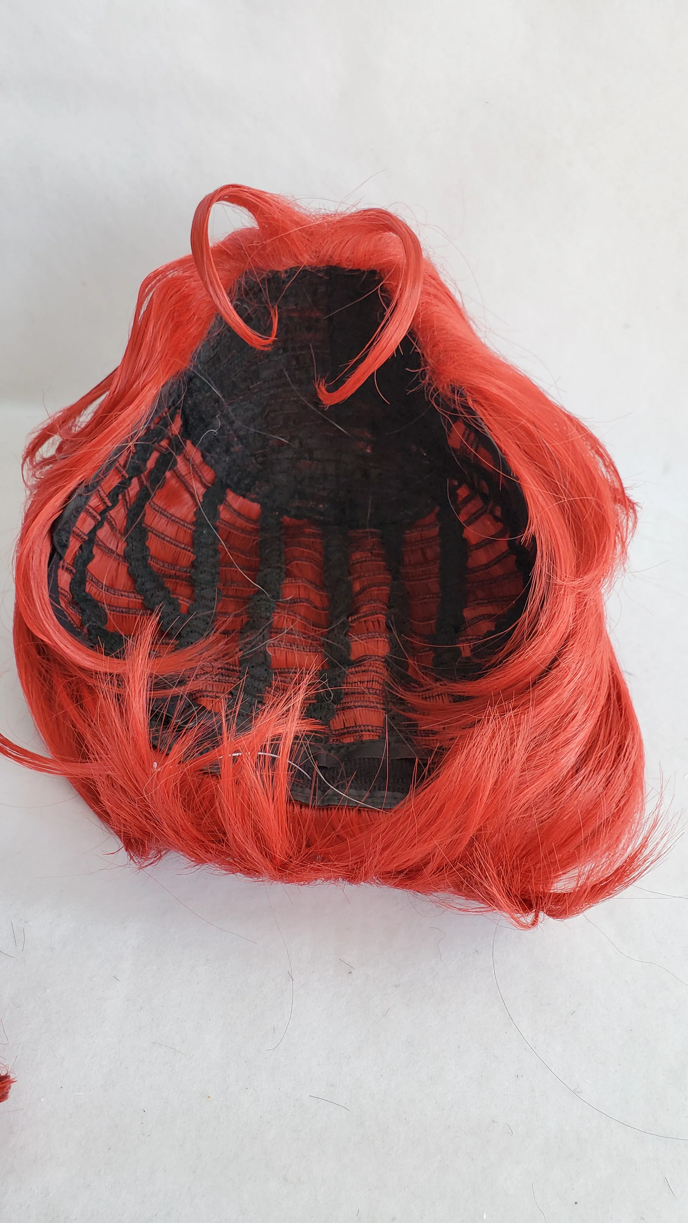 red cosplay wig