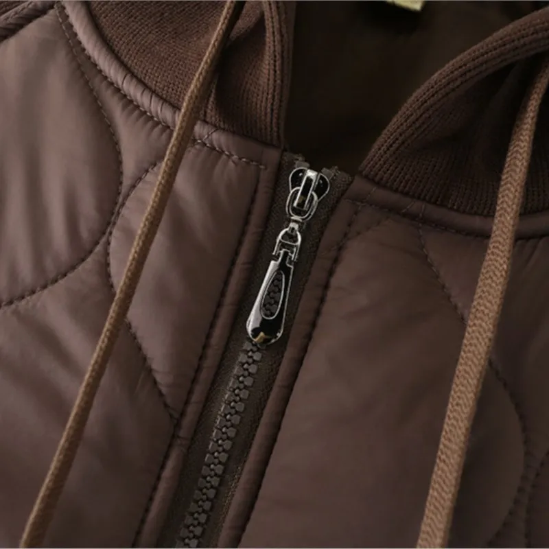 Women's Velvet Sleeve Splice Down Padded Coat, Loose Hooded Jacket, Warm Wadded Jacket, Casual Clothing, Plus Size, 5XL, Winter