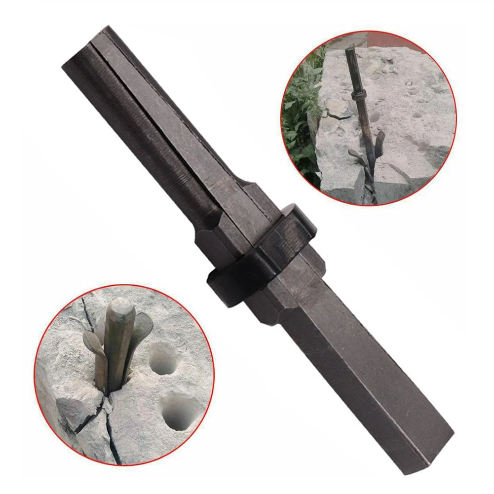 

Brand New Splitters Rock Stone Rock Spare Parts Steel Stone Splitter Wedges 190mm 23mm Concrete Rock For Stone