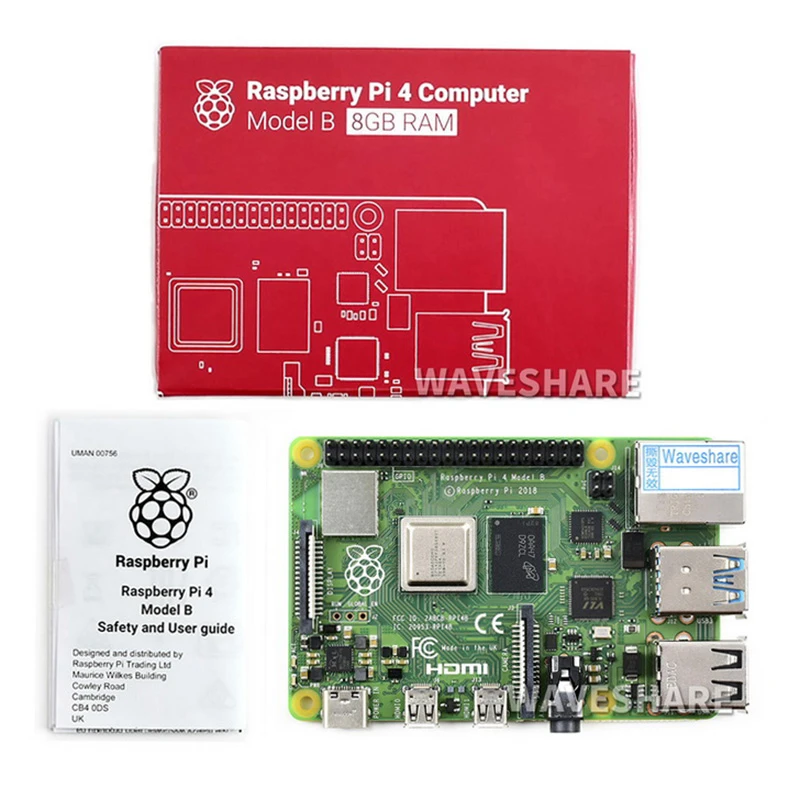 Raspberry Pi 4 Model B 8GB RAM with Upgraded BCM2711B0 SOC ARM Cortex A72 Quad core 1.5GHz 2