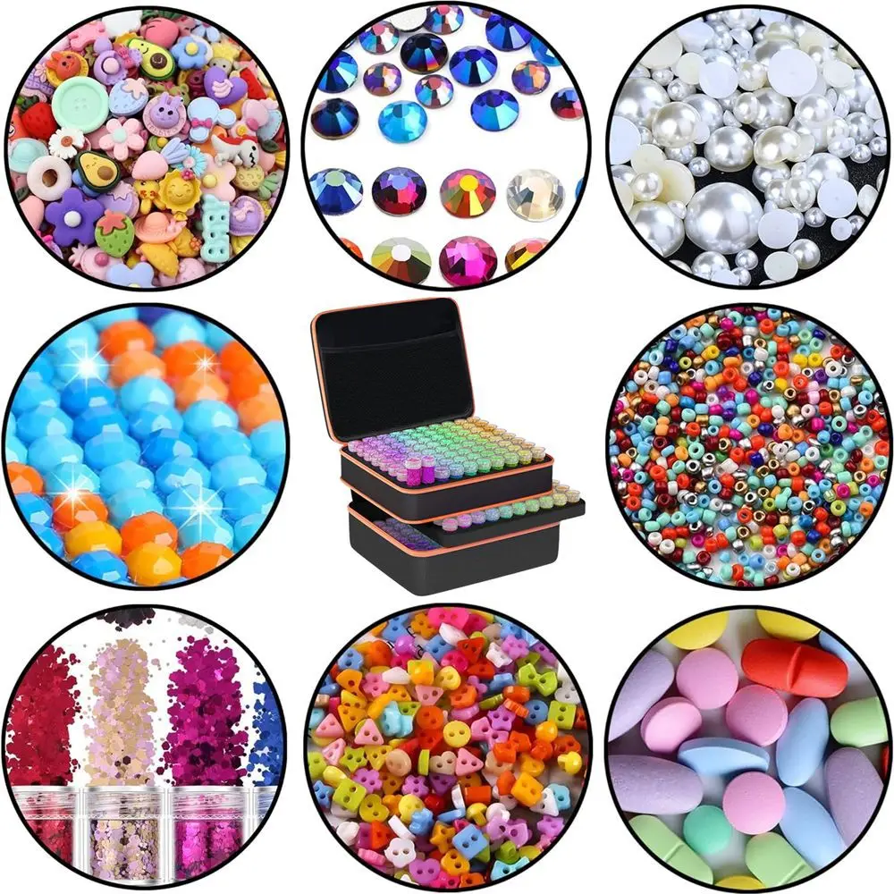 Diamond Painting Storage Box 240 Slot Diamond Painting Storage Box Diamond Painting Accessory Tool Set 3 Tier Universal Art Storage Container