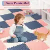 Puzzle Exercise Sports Gym Mat Protection EVA Leaf Grain Floor Mats Yoga Fitness Non-Slip Splicing Rugs Workout Foam Floor Mat 2