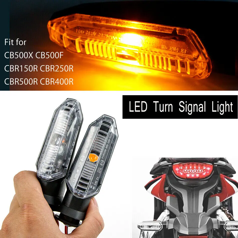 Misura Per Crf1000 Crf1100 Africa Twin Motorcycle Led Indicatore Di Direzione Indicatore Lampeggiante 2019 - 2022 Crf250L Crf300L Crf450L