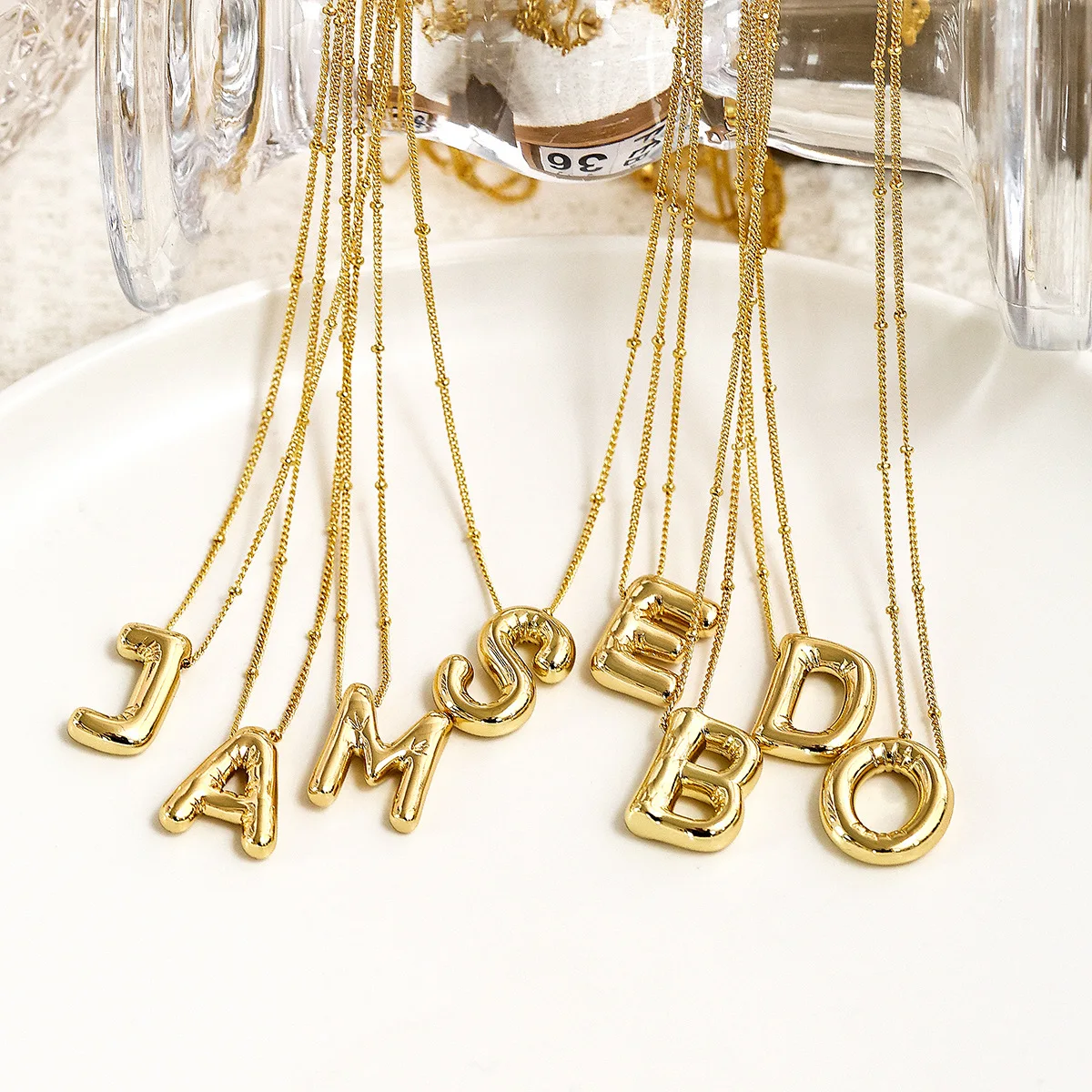 Collana con palline ornamentali, ciondolo con fiore della vita, ciondolo con sfera in oro, collana con palline di Natale, ciondolo con sfera 3D, per lei, argento di Adina - Italia