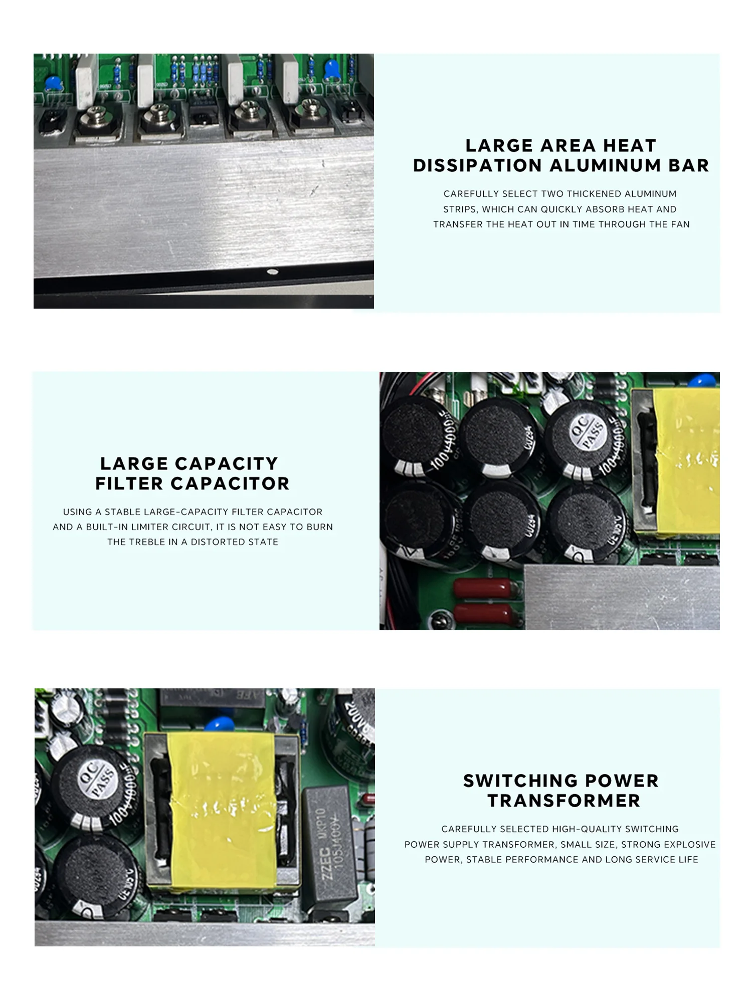 GAP-PM2 녹음기 전문 2 채널 600 와트 파워 앰프, 무대 교회 학교용 1U, 신제품