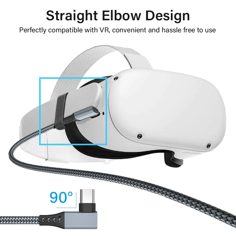รูปสินค้า สายชาร์จ VR ยาว 3/5/6 เมตร สำหรับ Oculus Quest 2 / Pico 4 / PS5 / PC