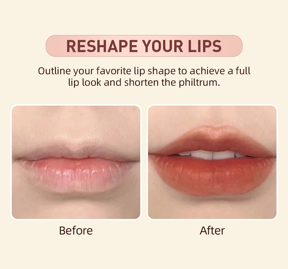 Langhaftendes Lippenstift- Und Lipliner-set In Nude Und Rot_voghion.com